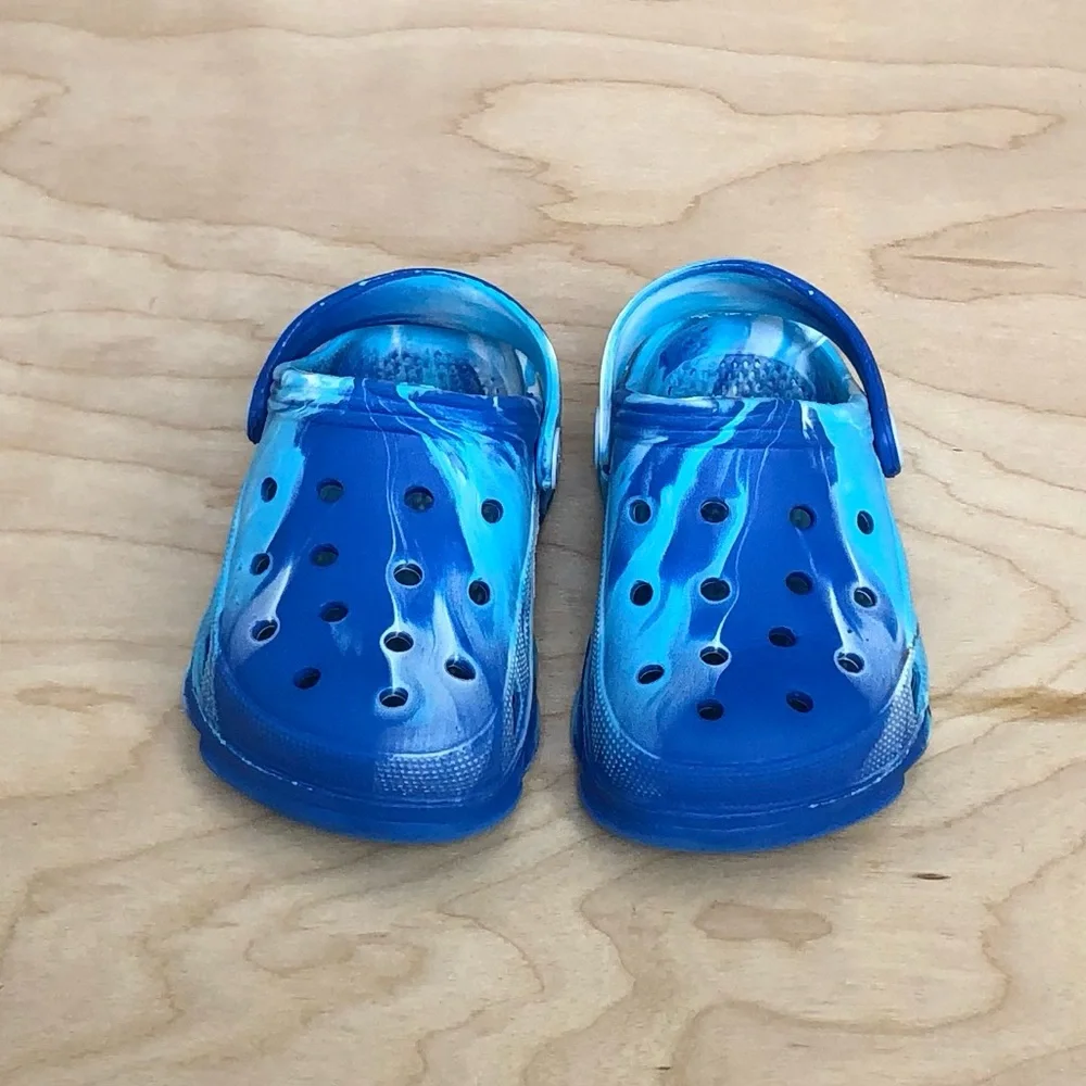 Casual Blue Clogs Water Resistant Kids Toddlers Sz 22
